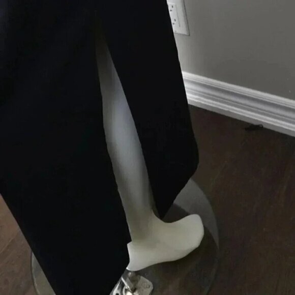 Vintage Jacob Maxi Navy Blue Pencil Skirt Side Slit Size 7/8 - Picture 3 of 9